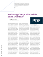 Motivating Change With Mobile, Seven Guidelines - 2012