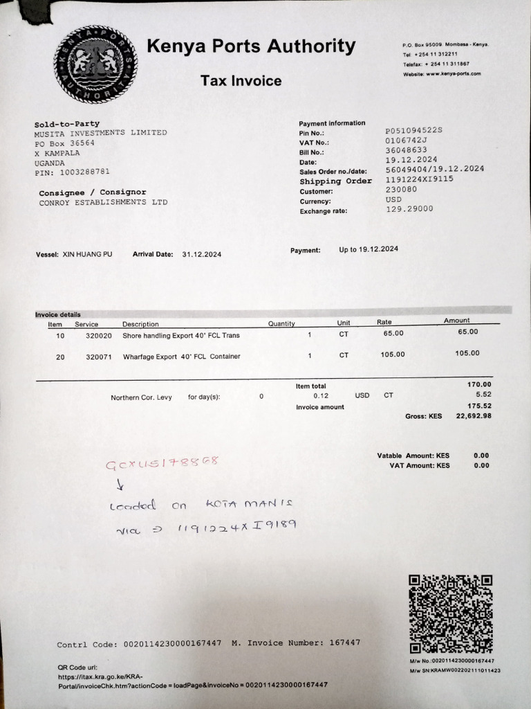 Tax Invoice - GCXU5178868 | PDF | Invoice | Government Finances