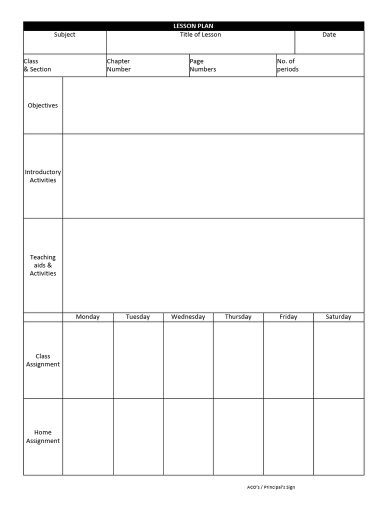 Lesson Plan New | PDF