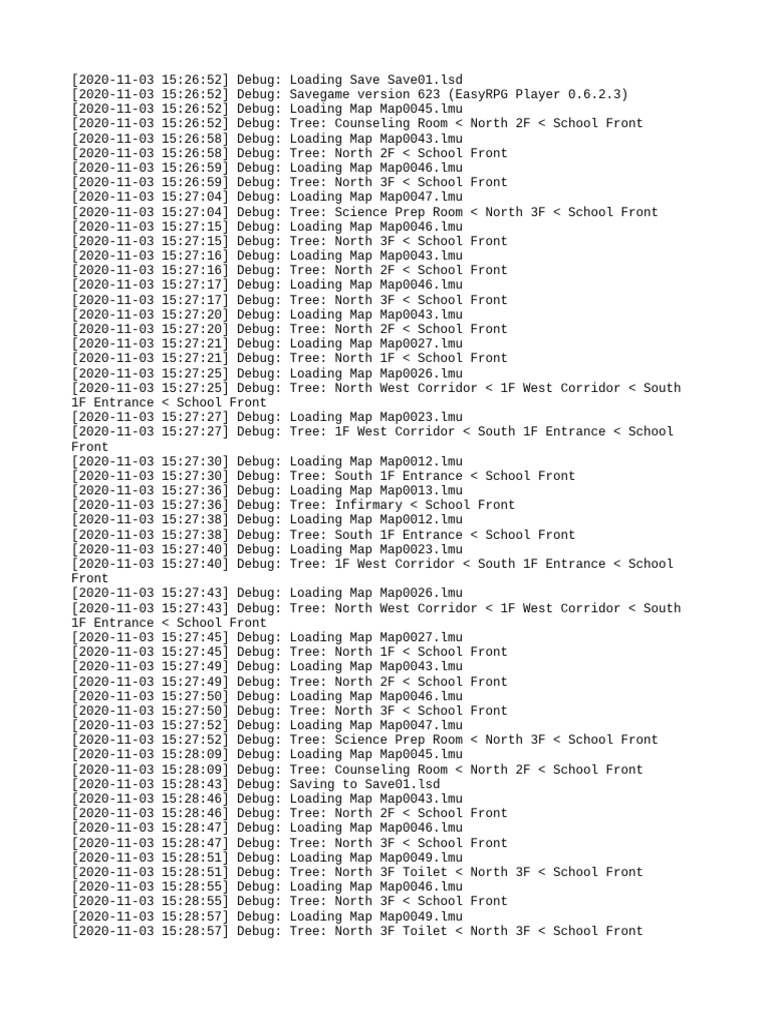 RPG Save Game Debug Log | PDF | Computer Architecture | Software ...