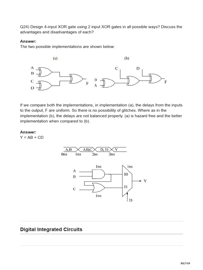 4-Input XOR Gate Design with CMOS | PDF | Dynamic Random Access Memory ...