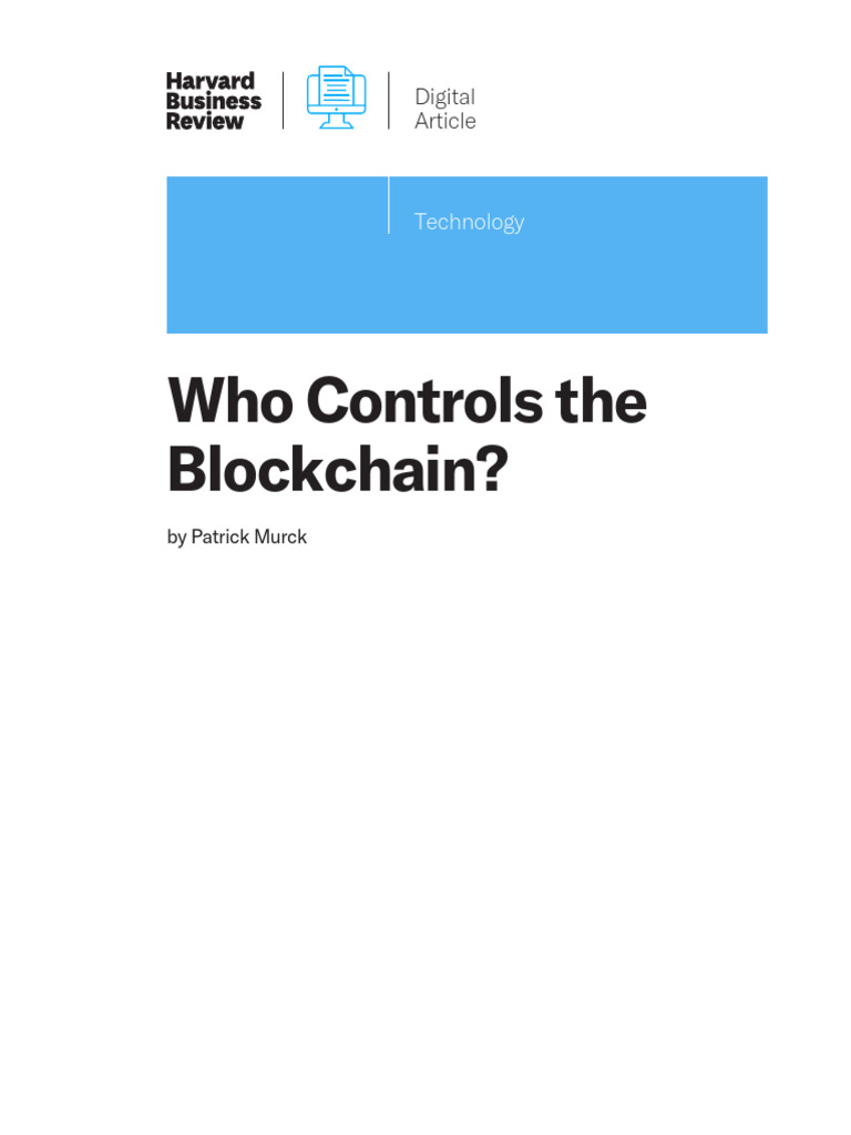 Control Dynamics in Blockchain Networks | PDF | Computing