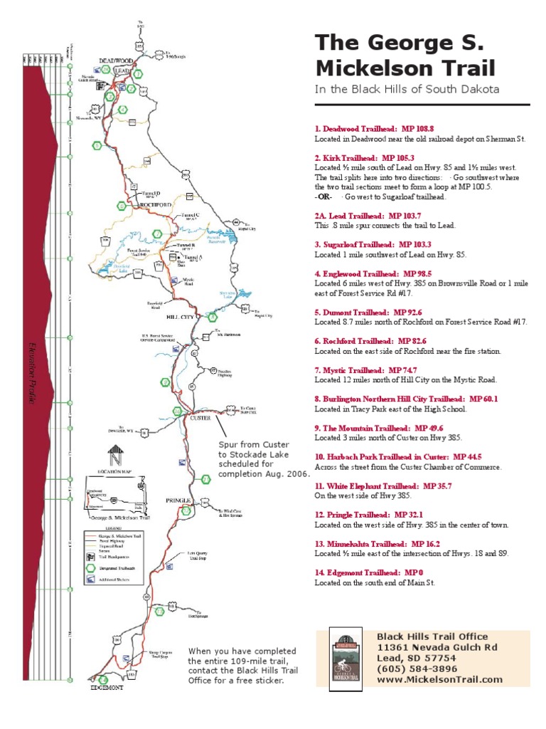 Mickelson Trail Guide Black Hills Trail