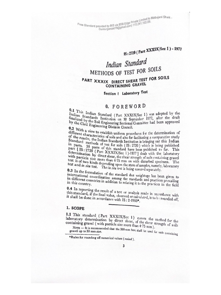 Indian Standard | PDF