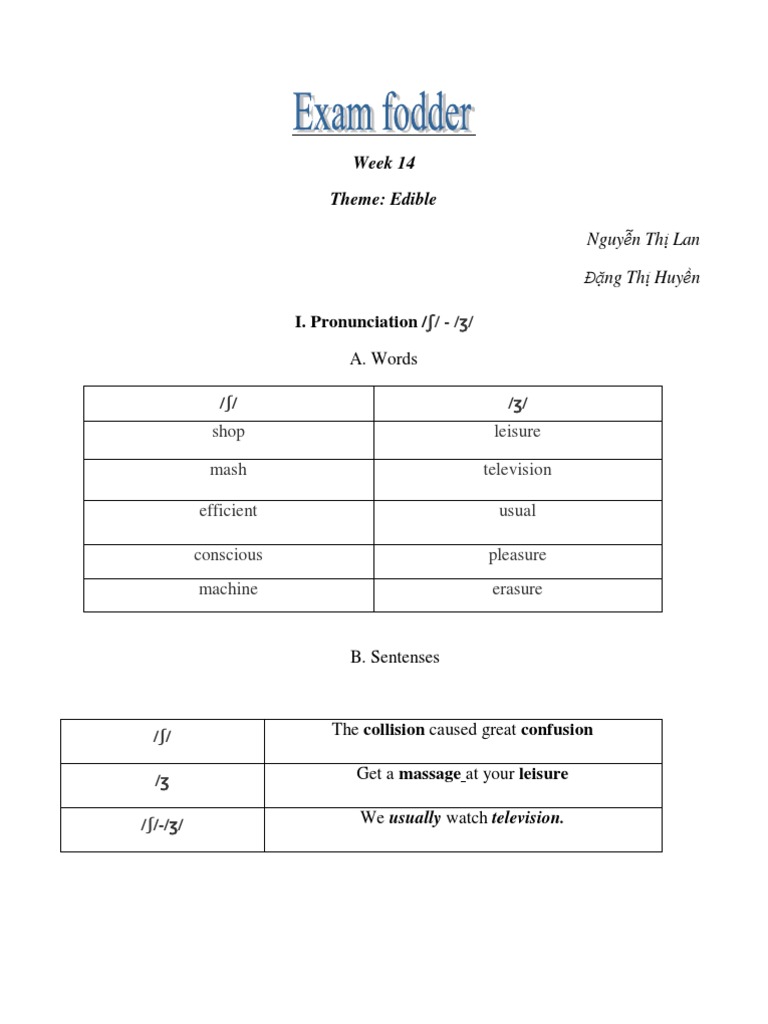 Vietnamese Food & Pronunciation Guide | PDF | Lunch | Sausage