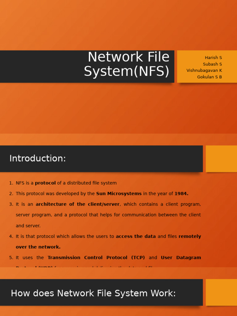 NFS Architecture Overview and Benefits | PDF | Internet Architecture ...