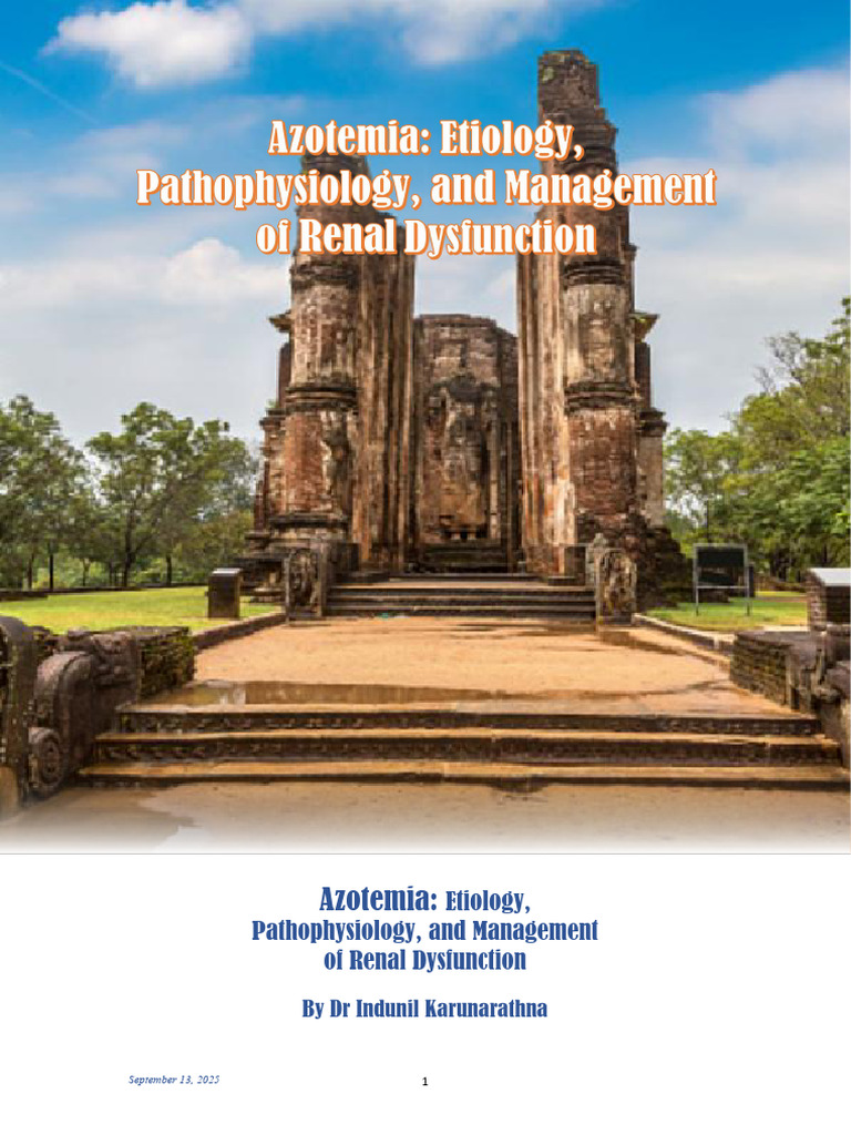 Azotemia: Causes and Management Guide | PDF | Kidney | Chronic Kidney ...