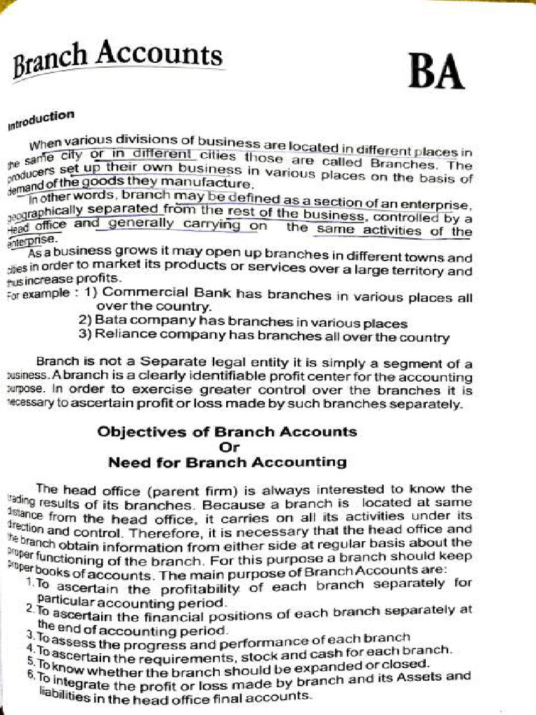 Branch Accounts Compressed 3 | PDF