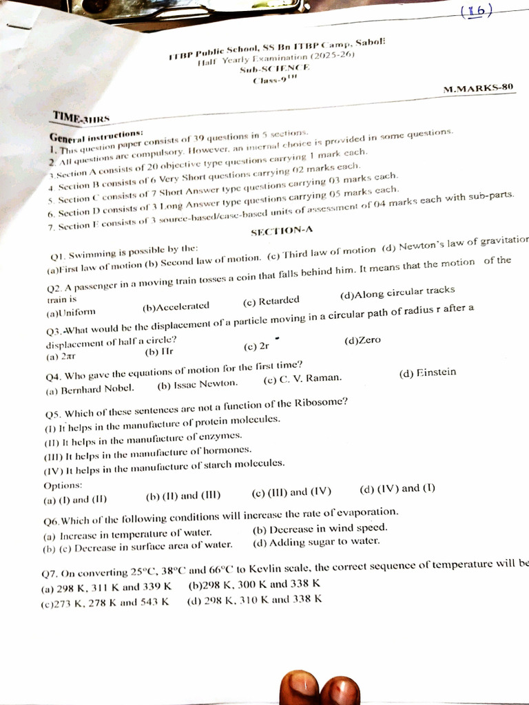 Science Exam | PDF