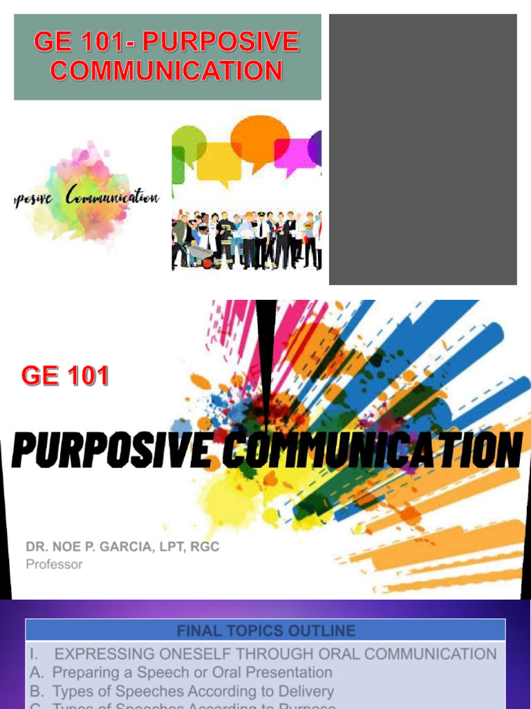 2023 2024 GE 101 2nd Copy FINAL LESSONS REVIEWER | PDF | Speech | Gesture