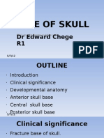 Base of Skull: DR Edward Chege R1