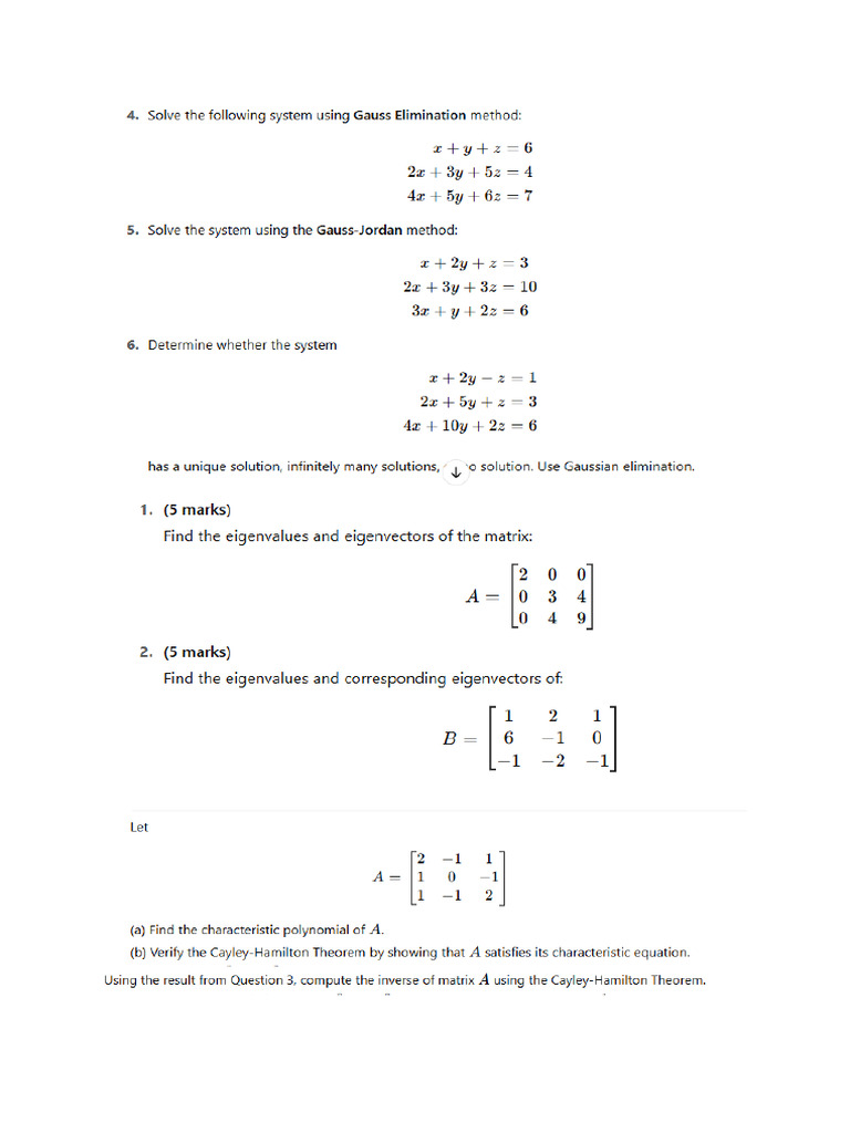 Problem Sheet M 7 | PDF