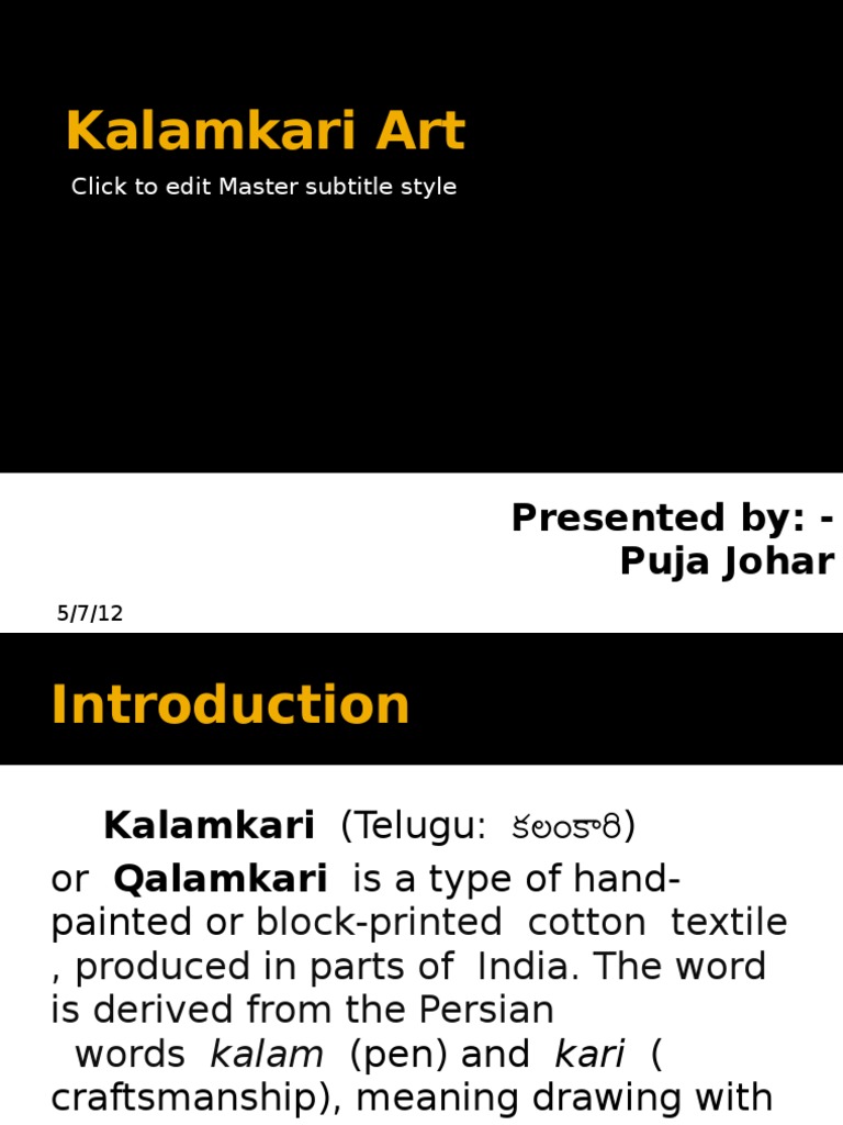 Kalamkari Art | PDF