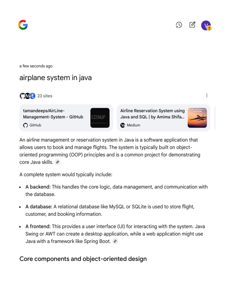 Airplane System in Java - Google Search | PDF | Databases | Information ...
