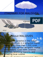 Itinerary For Maldives: Click To Edit Master Subtitle Style