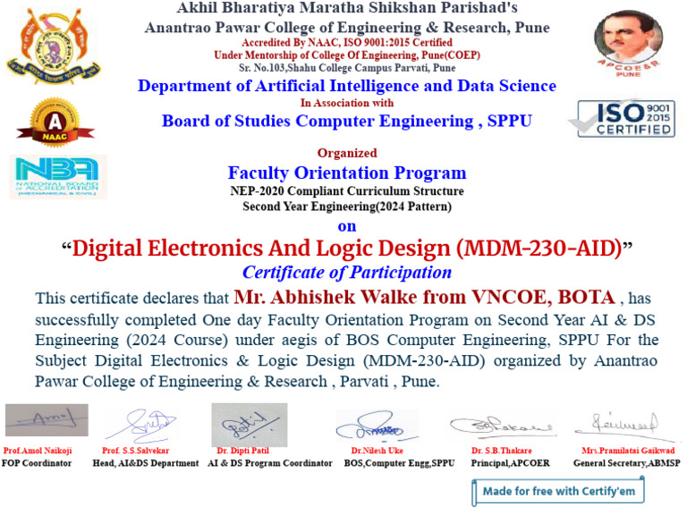 Faculty Orientation on Digital Electronics | PDF