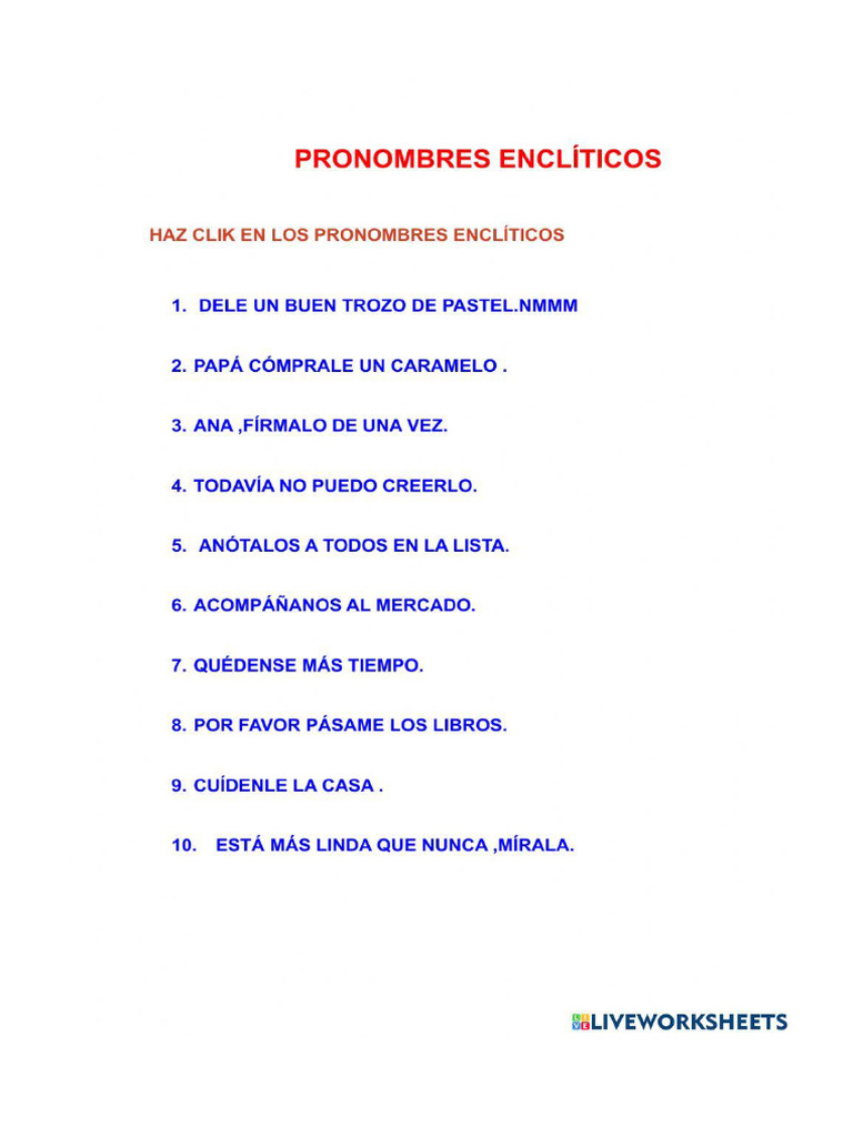 ENCLITICOS | PDF