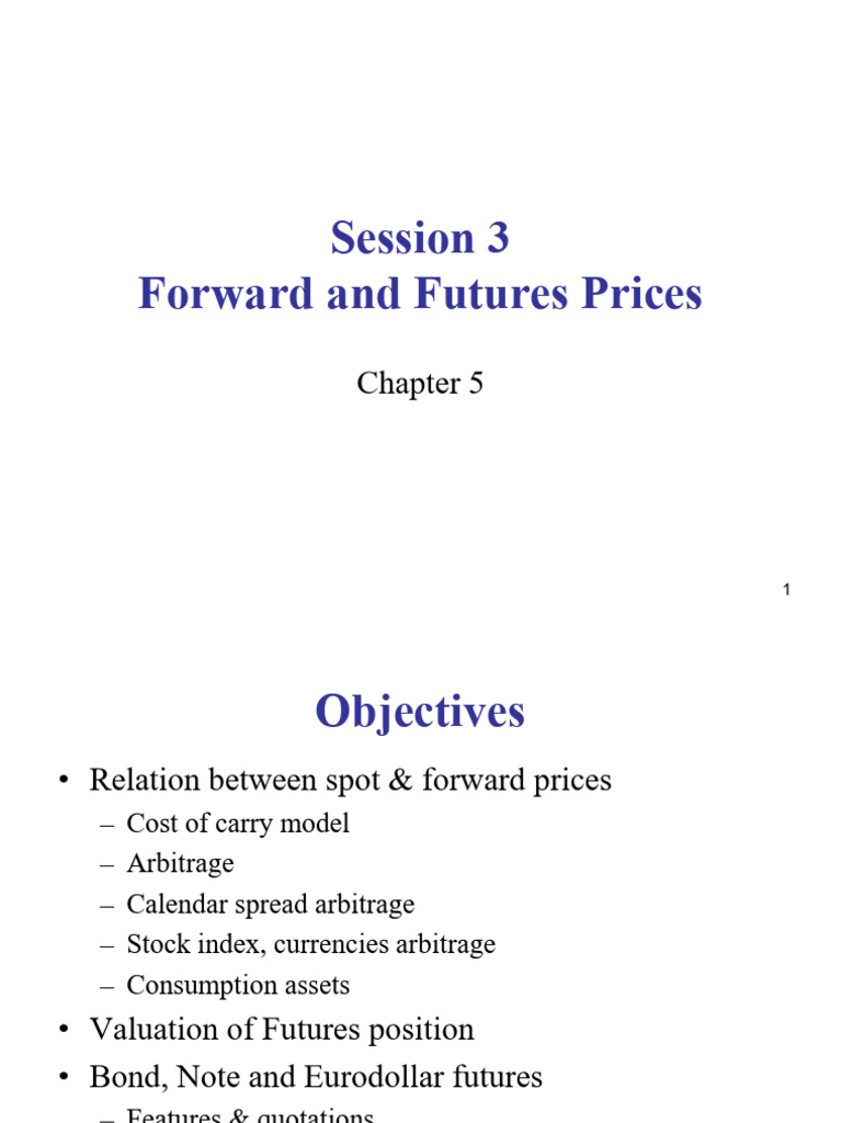 Understanding Forward and Futures Pricing | PDF | Futures Contract ...