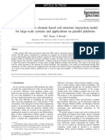 A Combined Finite Element Based Soil-Structure Interaction Model For Large-Scale Systems and Applications On Parallel Platforms