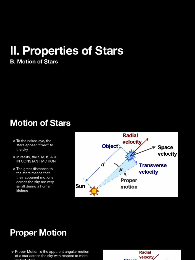 Understanding Star Motion and Velocity | PDF | Milky Way | Redshift