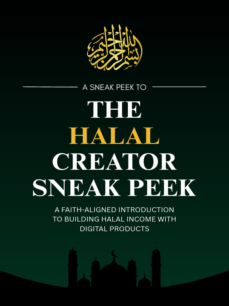 Halal Income with Digital Products Guide | PDF