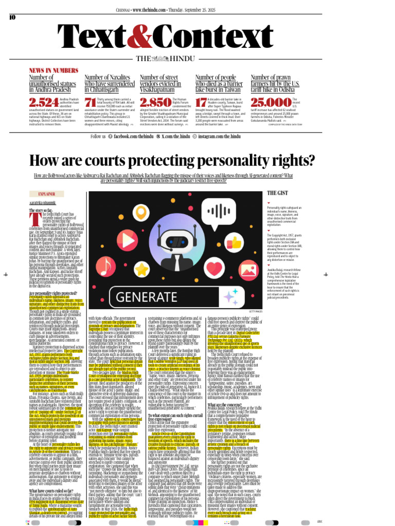 Protecting Personality Rights in India | PDF | Personality Rights | Justice