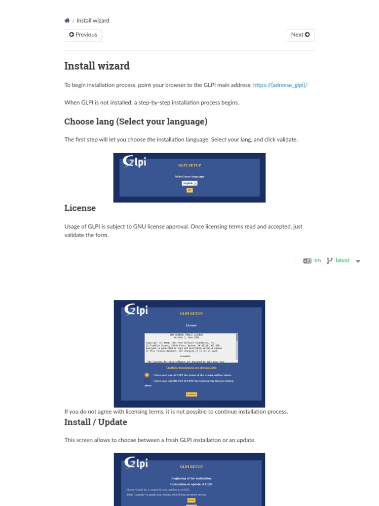 GLPI Installation Guide Overview | PDF | Databases | My Sql