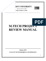 Revised & Corrected M.tech Project Review Manual