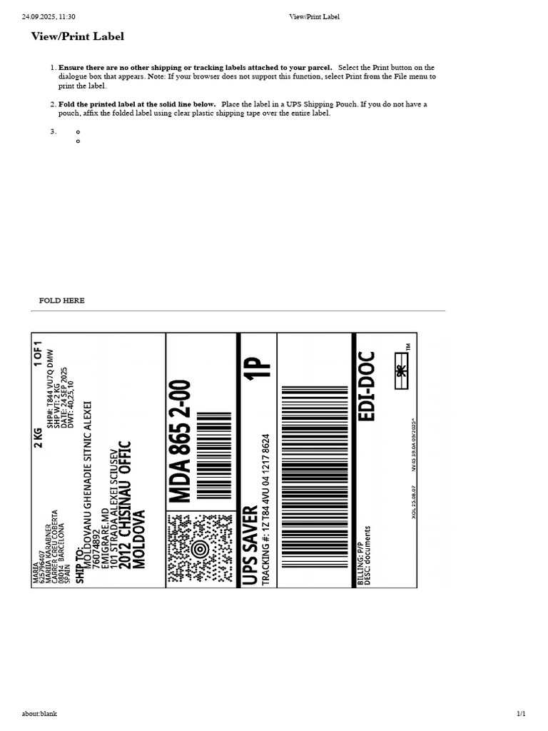 How to Print and Attach Shipping Labels | PDF