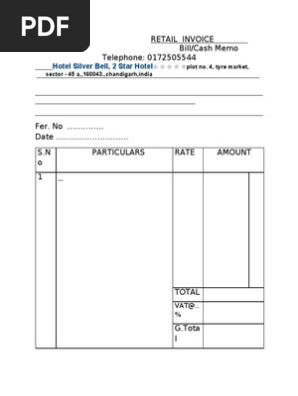 Hotel Bill