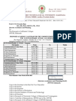 JNTUK Academic Calendar 2012-13