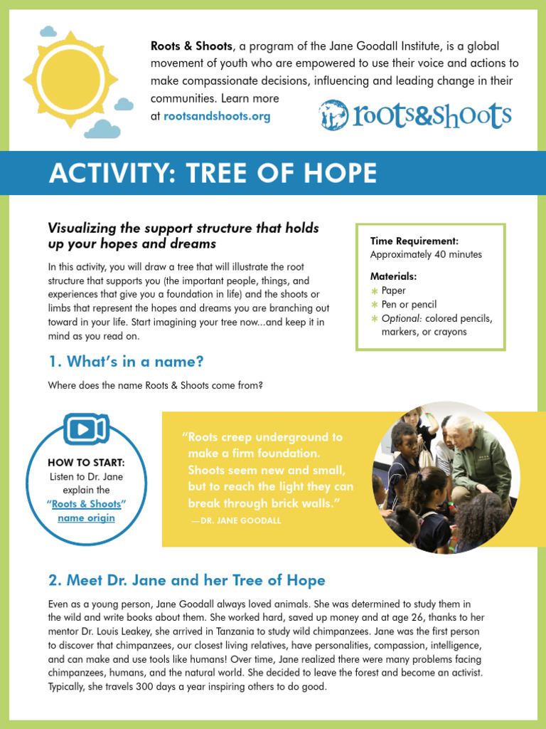 Tree of Hope Activity Guide | PDF | Trees