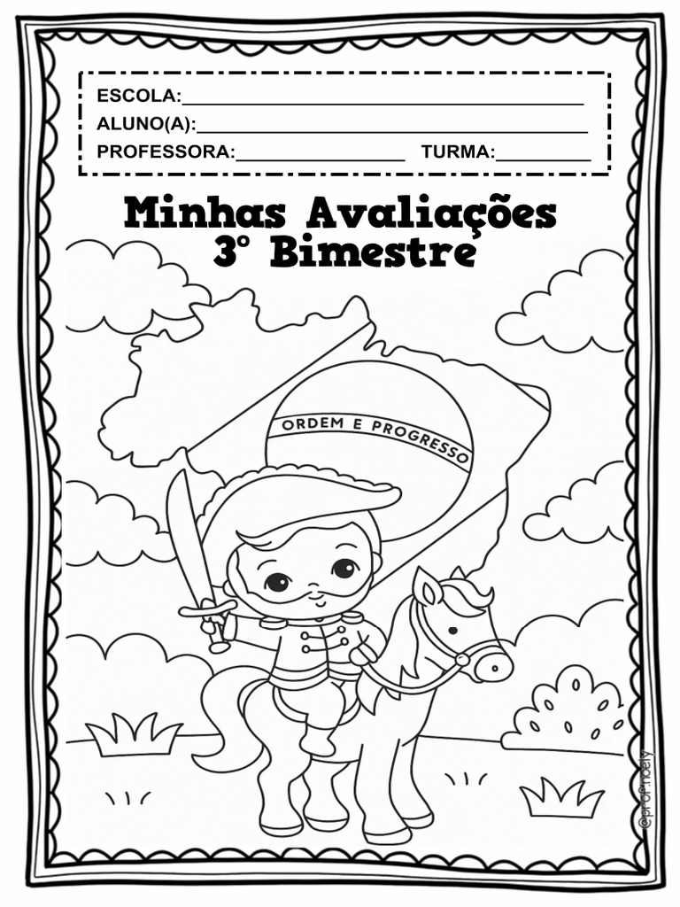 Capa Avaliações - 3° Bimestre | PDF