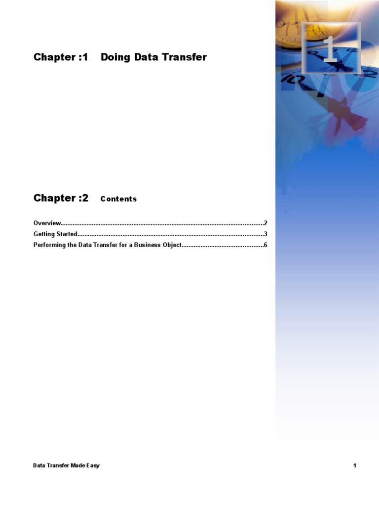 Simplifying SAP Data Transfer Process | PDF | File Format | Databases