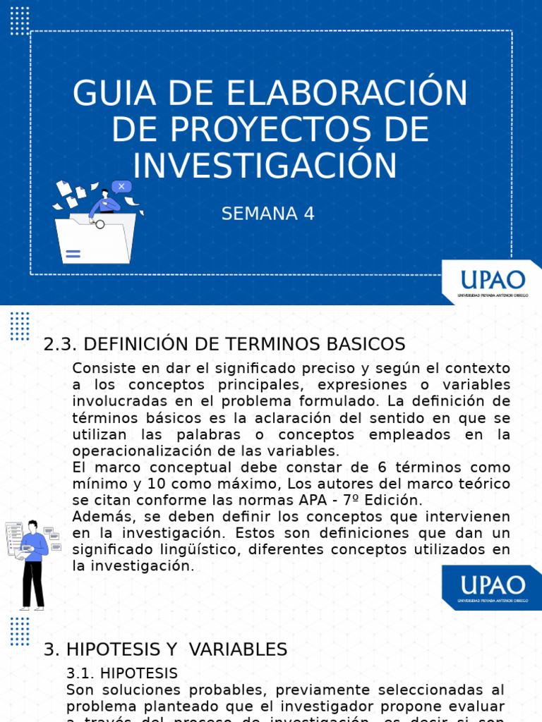 Guia de Elaboracion de Proyectos - Semana 4 | PDF
