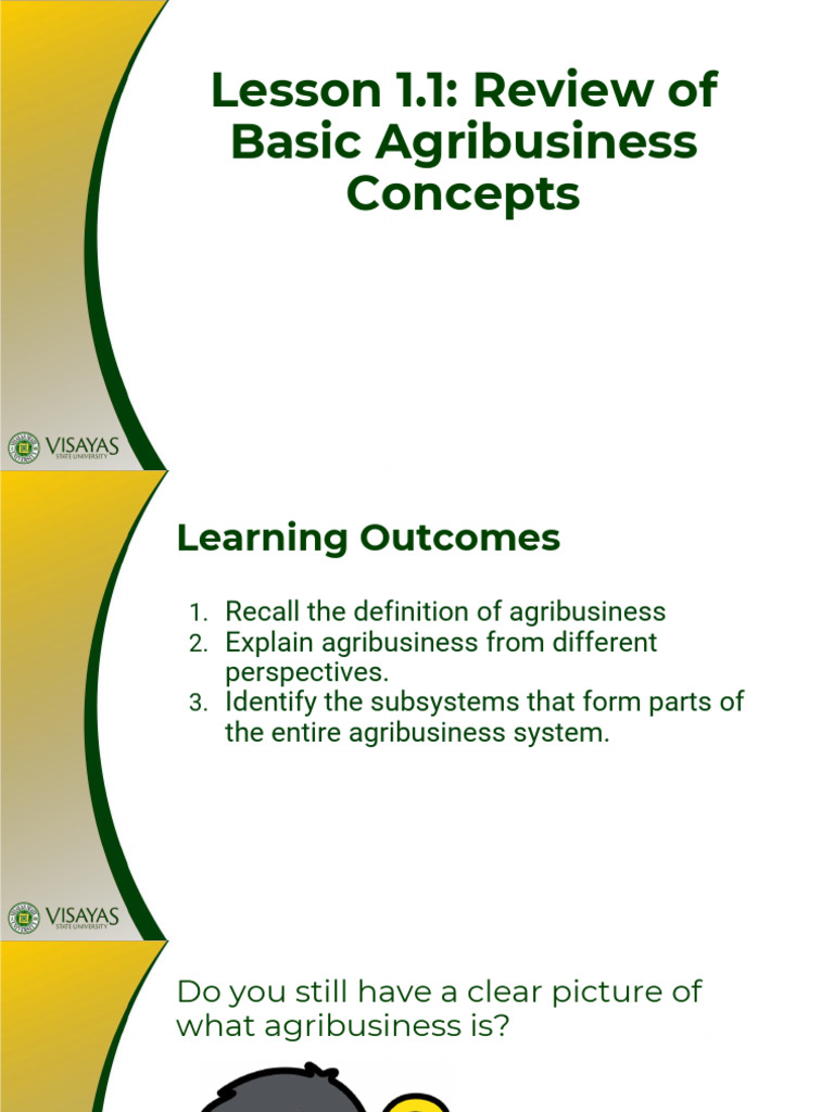 Understanding Agribusiness Concepts | PDF | Agribusiness | System