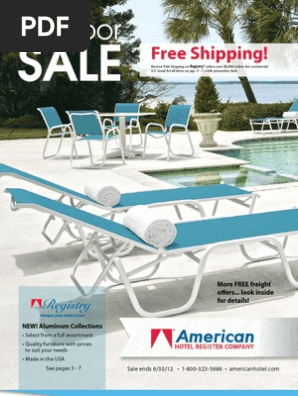 Outdoor Furniture - Sales End June 30, 2012