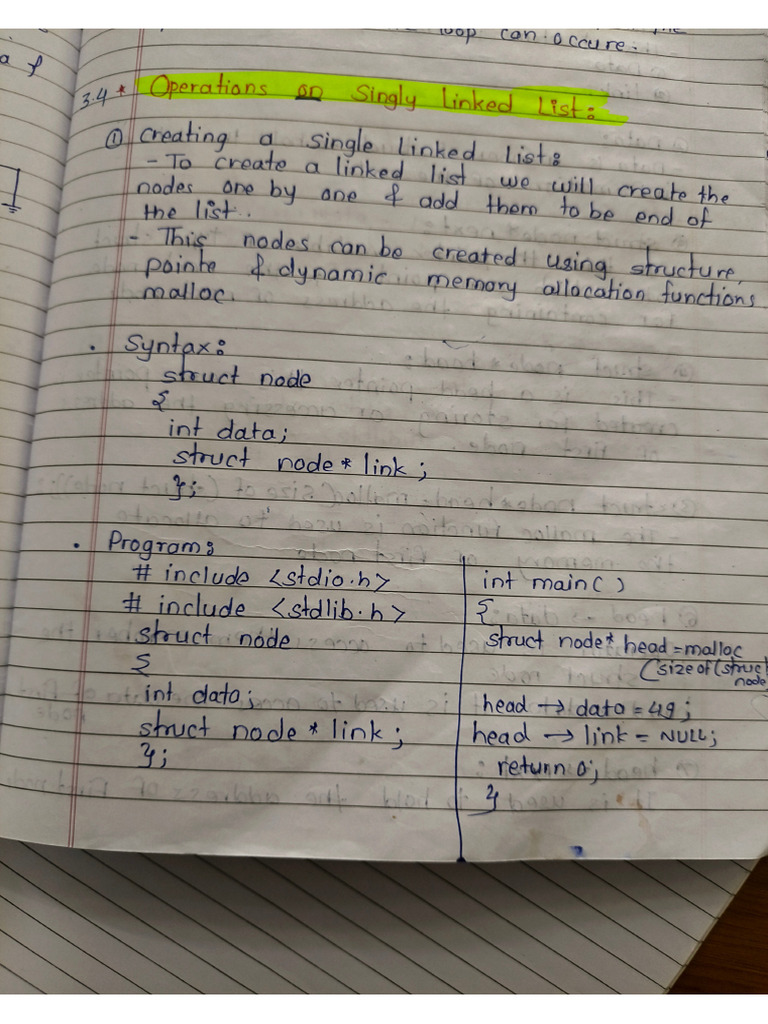 Dsu Unit 3 Linked List | PDF