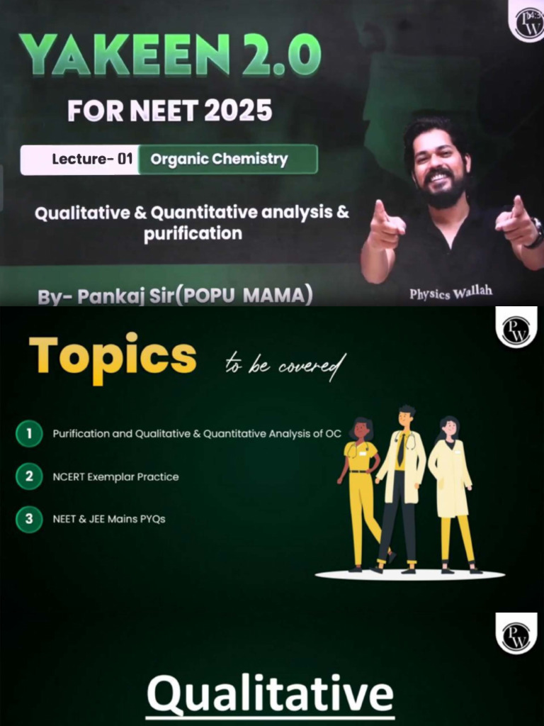 Qualitative and Quantitative Analysis and Purifica - 250319 - 221749 | PDF