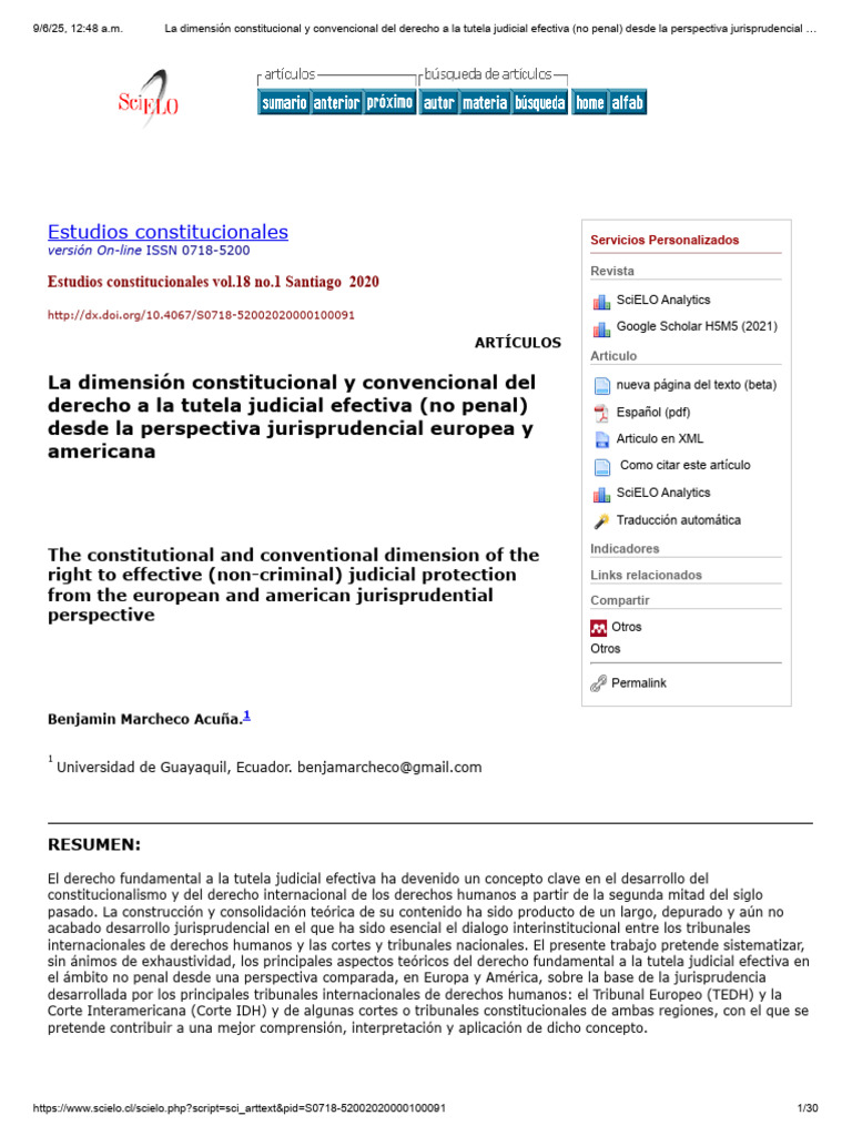 Tutela Judicial Efectiva y Derechos Fundamentales | PDF | Judicaturas ...