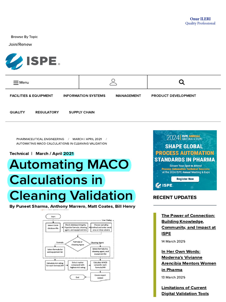 Automating MACO in Cleaning Validation | PDF | Visual Basic For ...