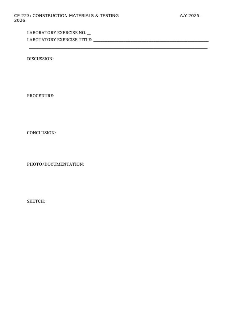 Construction Materials Testing Lab Guide | PDF