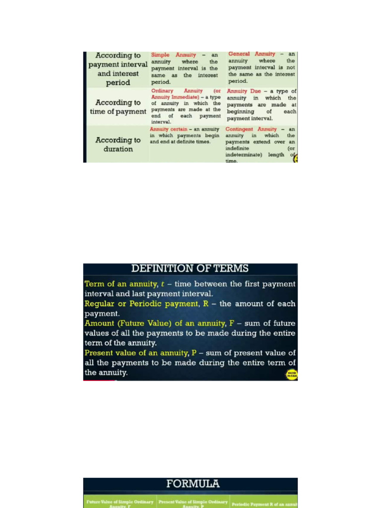 Simple Ang Gwneral Annuities | PDF