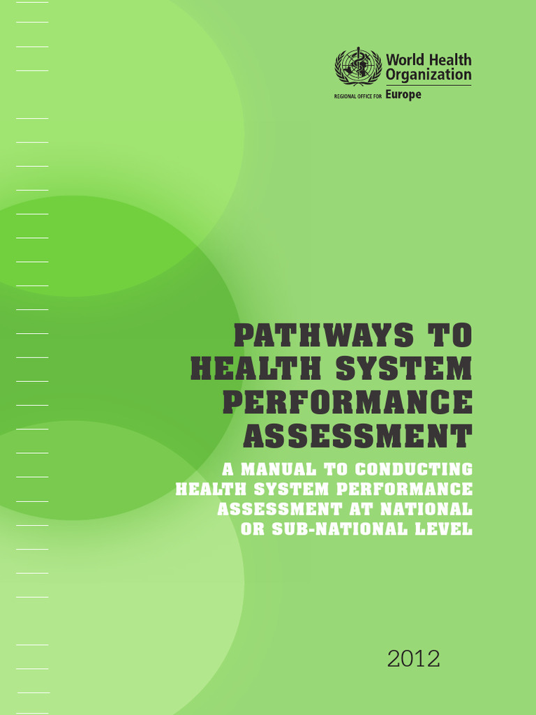 Health System Performance Assessment Manual | PDF | Governance | Evaluation