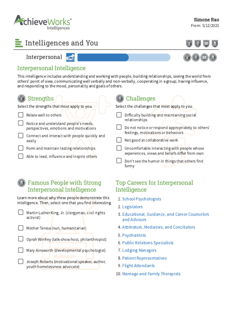 Understanding Interpersonal Intelligences | PDF | Existentialism ...