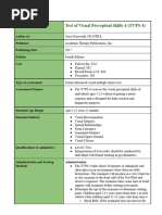 Wold Sentence Copy Test Administration Guide | PDF | Attention ...