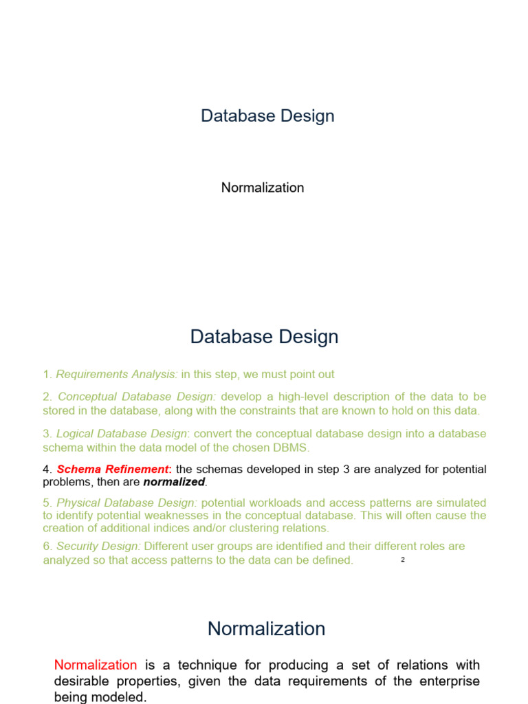 Database Design and Normalization Guide | PDF | Information Retrieval ...