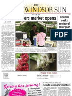 Annual Farmers Market Opens: Council Seeks Review of Solar Plan