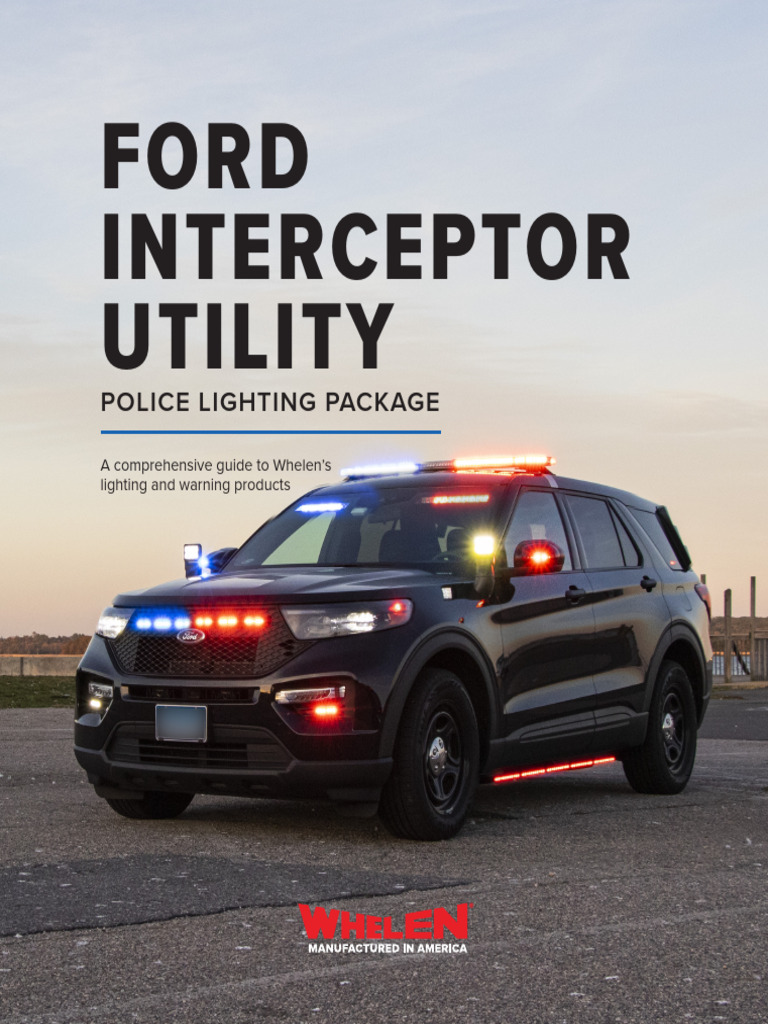 Ford Interceptor Police Lighting Guide | PDF | Microphone | Loudspeaker