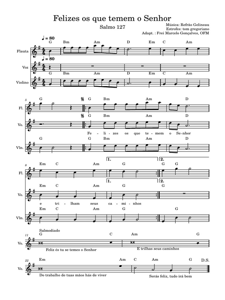 Salmo 127: Felicidade e Temor a Deus | PDF